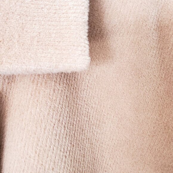 Victor Alfaro Luxury Rabbit Hair Wool Blend Camel Cocoon Coat Dolman Sleeves - Picture 12 of 12